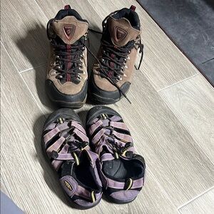 Women's Hiking Boots and Sandals Set